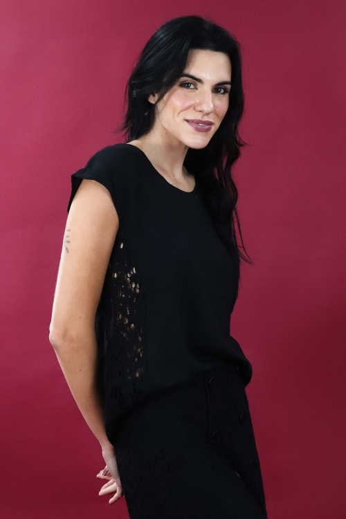 BLUSA ANA RENDADA PRETA
