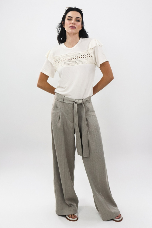 CALÇA LIZ CHEVRON