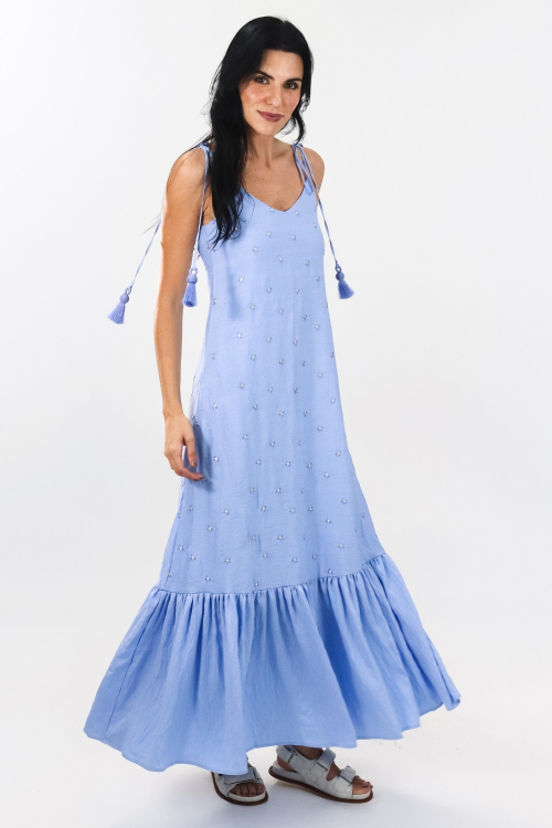 VESTIDO XADY RYON NEO SAND AZUL