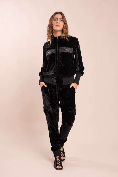 CALÇA MARIE VELUDO PRETO