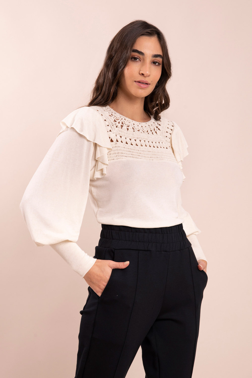 CAMISETA LIONELLA OFF WHITE
