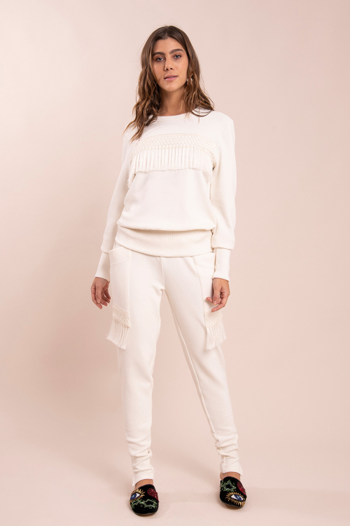 CALÇA SARA OFF WHITE
